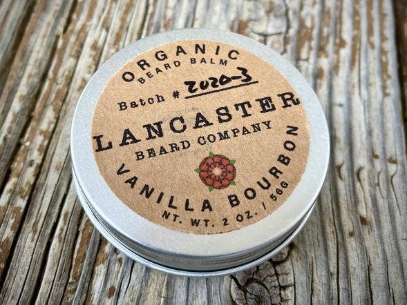 Lancaster Beard Company - Vanilla Bourbon Organic Beard Balm - 2 Oz