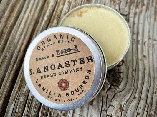 Lancaster Beard Company - Vanilla Bourbon Organic Beard Balm - 2 Oz