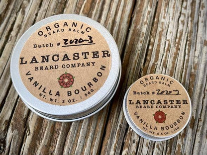 Lancaster Beard Company - Vanilla Bourbon Organic Beard Balm - 2 Oz