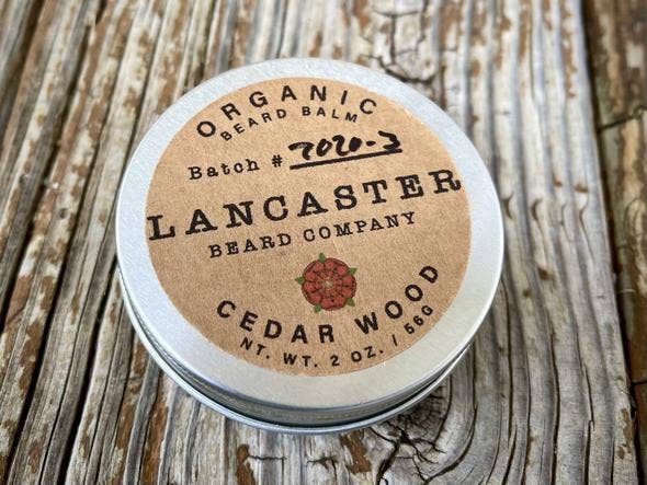 Lancaster Beard Company - Cedar Wood Organic Beard Balm - 2 Oz