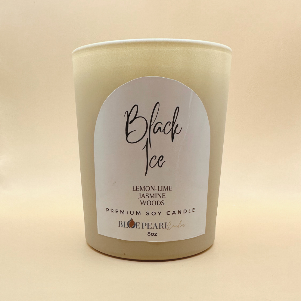 Blue Pearl Candles Signature Black Ice (Matte)