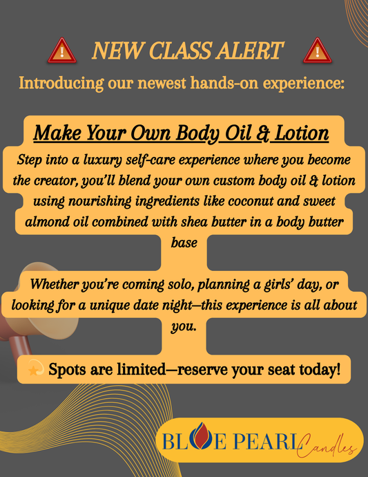 Create Your Own Body Oil & Lotion Class
